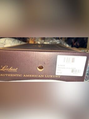 Lucchese Tan Leather Cowboy Boot Interior with Embroidered Lining